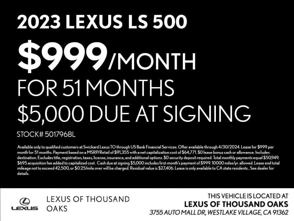 2023 Lexus LS LS 500